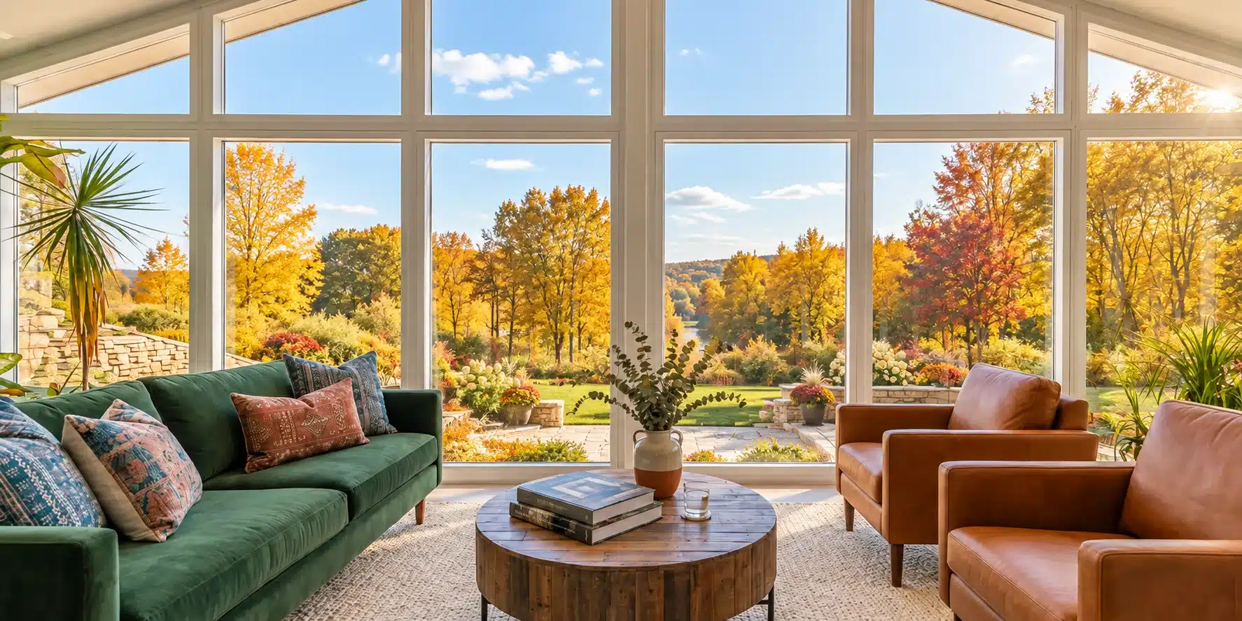 3 season sunroom in Fall season - Sunspace GTA