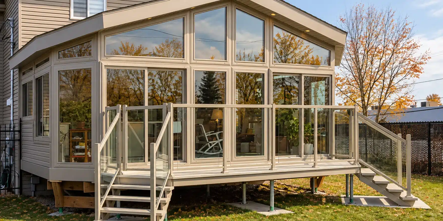 3 season sunroom in Fall season - Sunspace GTA